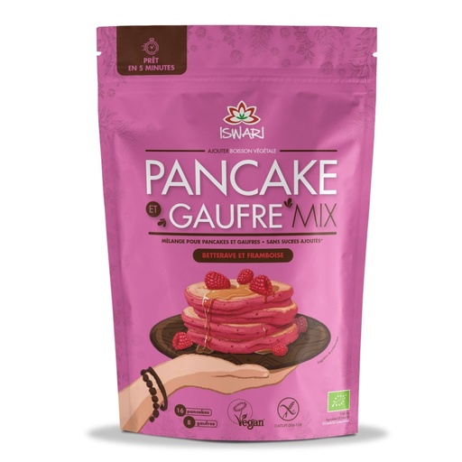 [108.SW00.002] Pancake et Gaufre Mix - Betterave et Framboise Bio - 400g