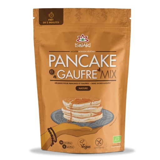 [108.ISWA.003] ISWARI Pancake et Gaufre Mix - Nature Bio - 400g