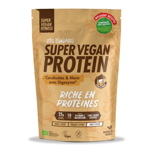 Super Vegan Protein Cacahuète & Maca avec DIGEZYME® Bio