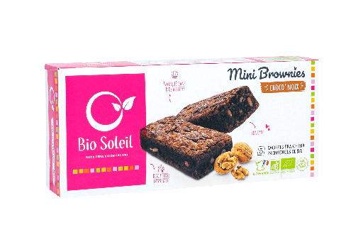 [41805] Brownies aux Pépites de Chocolat Noir Equitable et Noix Bio - 160g